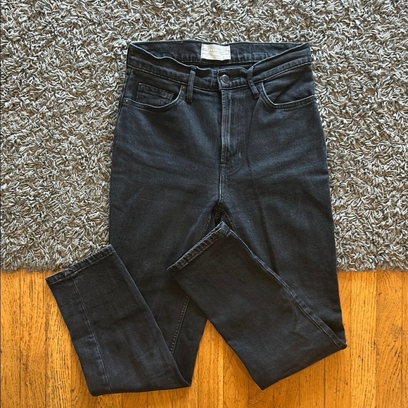 EVERLANE The Original Cheeky Jean Organic Cotton Black Pants Size 26 - Picture 1 of 9
